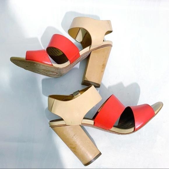 Sam Edelman | Yelena 2-Tone Strappy Heels 7.5 - Picture 6 of 11
